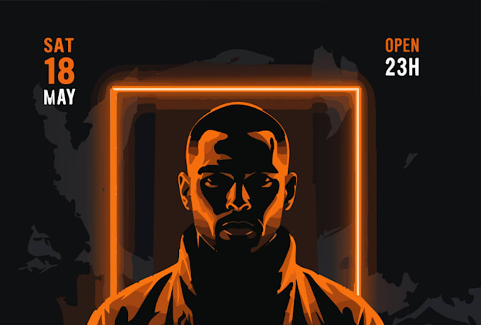 design a professional music event flyer or dj poster